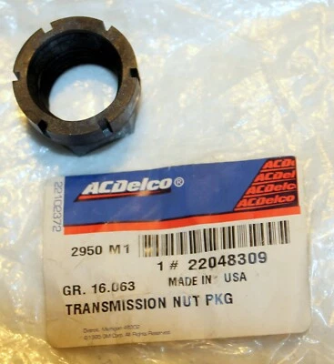 NEW OEM 1990-2005 CHEVROLET ASTRO GMC SAFARI WINDSHIELD WIPER TRANSMISSION NUT - Image 1 of 4