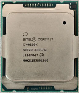 Intel Core i7-9800X 3.8GHz 8-Cores 16-Threads SREZ9 LGA-2066 CPU Processor - Picture 1 of 2