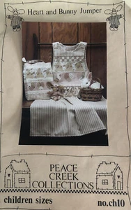 Vintage Sewing Pattern: Children's Heart & Bunny Jumper -Peace Creek Collections - Picture 1 of 5