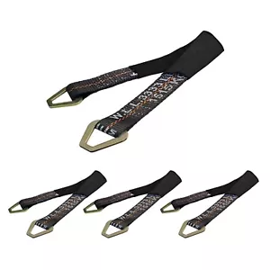 USA 4 Pack 2" x 18" Axle Strap Race Car Auto Hauler Tow Truck Wheel Tie Down - Bild 1 von 7