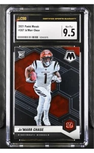 2021 Panini Mosaic 307 Ja'Marr Chase RC CSG 9.5 Mint+ - Picture 1 of 1
