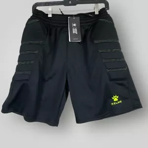KELME Sport Goalie Goalkeeper Padded Black Soccer futbol Shorts Adult Small NEW - Picture 1 of 7