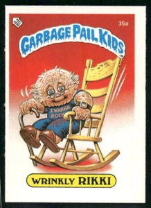 1985 Topps GPK Series 1 (UK) Mini #35a Wrinkly Rikki Matte Back NM+ - Picture 1 of 2