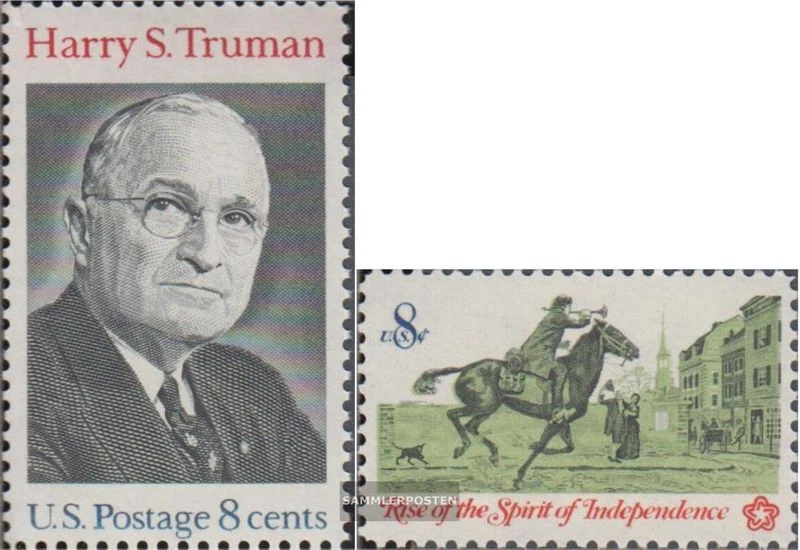 Etats-Unis 1106,1107 (complète edition) neuf avec gomme originale 1973 harry s T - Photo 1/1