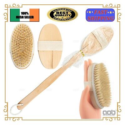 Body Brush Back Scrubber Shower Bath Cleaning Massager Bristle Long Handle Eco  • 8.99€