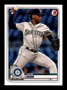 2020 Bowman #15 Justin Dunn RC Seattle Mariners - Picture 1 of 2