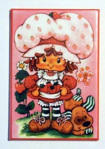 Vintage Erdbeere Shortcake und Pupcake 2" x 3" Kühlschrank MAGNET Kunst - Bild 1 von 1