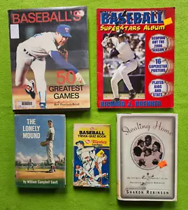 Lotto 5 libri baseball: Jackie Robinson, 50 giochi più grandi, curiosità pubblicitarie ++ - Foto 1 di 5