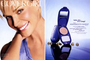 2002 Cover Girl Molly Sims Make-up 2-seitige MAGAZINANZEIGE - Bild 1 von 1