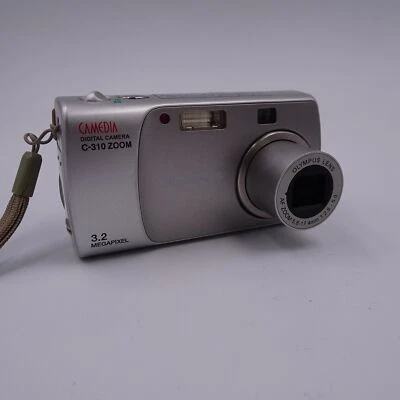 Olympus Camedia C 310 Zoom Digitalkamera Digicam Silber 3.2 MP Zustand gut - Bild 1 von 4