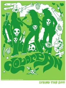 Tyler Stout 2004 Dolorean Spring Tour seltenes Poster Delorean - Bild 1 von 2
