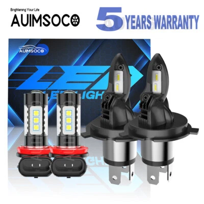 For Suzuki Aerio Sedan 4-Door 2.3L 2002-2007 LED Headlight Fog Light Bulbs Combo - Image 1 of 4