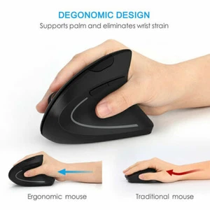 CSL vertikale optische Funk Maus | kabellos | ergonomisches Design WOW Aktion. - Bild 1 von 8