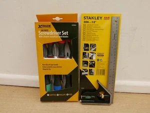 STANLEY 0 46 151 12" COMBINACIÓN CULATA DE HIERRO CUADRADO + JUEGO DE DESTORNILLADORES 6 PIEZAS GRATIS - Imagen 1 de 2