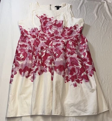 Vestido sin mangas Ashley Stewart para mujer talla 30 rosa floral Foto 1 de 4