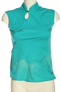 SKUNKFUNK Kurzarm-Bluse Damen Bluse Gr. DE 36 blau Casual-Look - Bild 1 von 6