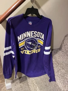 NFL Minnesota Vikings Lila Langarm T-Shirt - Bild 1 von 4
