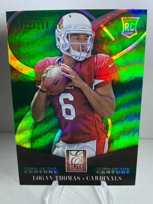 Logan Thomas 2014 Panini Donruss Elite RC cambio de siglo verde SN 082/199 Foto 1 de 2