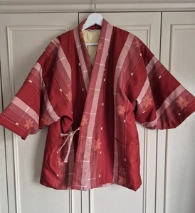 Suzura Japanese Kimono Hanten Warm Wear Winter Jacket, Vintage, Size M-L - Picture 1 of 8