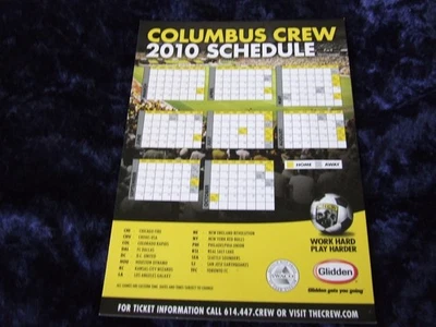 2010年哥伦布船员5 X 7磁铁球队足球FC时间表 — 第 1/2 张图片