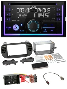 JVC MP3 USB 2DIN DAB Bluetooth CD Autoradio für Fiat 500 ab 12 soft touch - Bild 1 von 9
