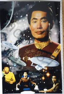 Autogramm * Star Trek TOS * George Takei als Hikaru Sulu * Original * Gold - Picture 1 of 1
