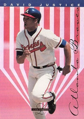 1995 Leaf Limited #95 David Justice - Image 1 of 2