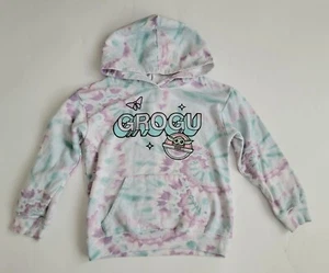 Star Wars Hoodie Large Kids Size 10/12 Baby Yoda Grogu Tie Dye Pullover - Picture 1 of 6