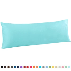 Microfiber Body Pillow Case Nice Rich Colors Envelope Pillowcase 20x54 Inches - Picture 1 of 32