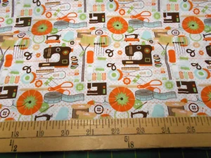 26" Springs Sewing Machines Fabric - Picture 1 of 1