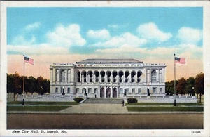 New City Hall St. Joseph Missouri Postcard Unposted - Picture 1 of 2
