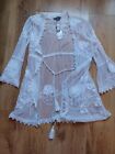 Primark Womens Ladies White Beach Cover Up Size Small 6 8 10 BNWT