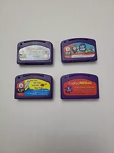 Lot Of 4 Leap Frog Leap Pad Game & Learning Cartridges -- - Picture 1 of 2