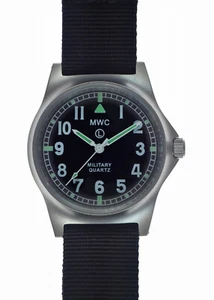 MWC G10 LM Stainless Steel Military Watch on a Nylon Military Webbing Strap - Picture 1 of 5