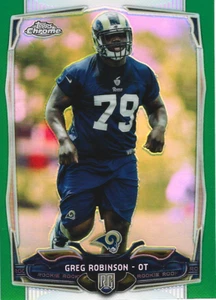 2014 Topps Chrome 🏈Greg Robinson🏈Green Refractor Parallel Rookie Card #135 - Picture 1 of 1