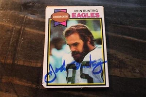 TARJETA AUTOGRAFIADA DE JOHN BUNTING PHILADELPHIA EAGLES - Imagen 1 de 1