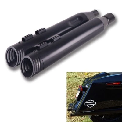 SHARKROAD 4.0 Slip On Mufflers For Harley Exhaust Pipes, Fit 2017-UP Touring - Image 1 of 4