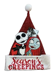 Sombrero Disney Pesadilla antes de Navidad Jack Skellington y Sally Santa ¡ENVÍO GRATUITO! - Imagen 1 de 4