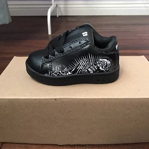 Infant Toddler Boys Black Sneaker Size 4 5 6 7 8 9 - Picture 1 of 3