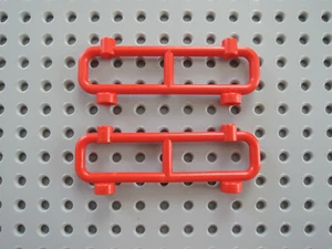 Lego 2 x Zaun Absperrung Geländer 2486 rot 1x8x2 - Bild 1 von 1