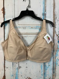 Fruit of the Loom Women's Seamed Wirefree Bra Style 96825 Size 44C Beige 100% Co - Picture 1 of 12