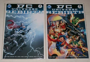 DC Universe Rebirth #1 Cover A + Variante Set ungelesen 1. DC 2016 Geoff Johns - Bild 1 von 3
