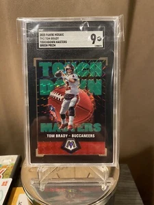 2020 Mosaic TOUCHDOWN MASTERS GREEN MOSAIC PRIZM Tom Brady-SGC-9 - Picture 1 of 1