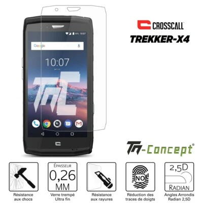 Crosscall Trekker X4 - Verre trempé TM Concept® - Gamme Crystal