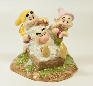 Large Royal Doulton Disney Snow White Collection Figure Grumpy's Bathtime SW20 - Picture 1 of 4