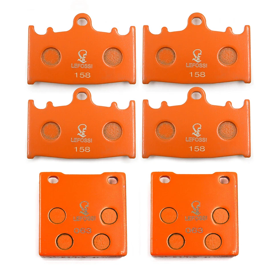 FA158 FA063 Front Rear Brake Pad For Suzuki GSXR600 97-03 GSXR750 00-03 Carbon F — 第 1/2 张图片