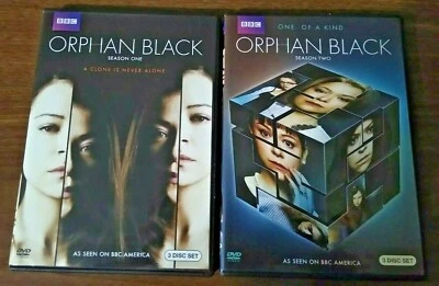 ORPHAN BLACK Season 1 and 2 (6 DVDs) Action Packed Sci-Fi Thriller - BBC - Image 1 of 4