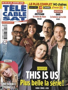 Télé Cable Sat n°1446 20/01/2018  "This is us"/ France Gall/ Dave/ Joeystarr - Imagen 1 de 1