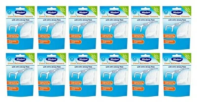 Wisdom Clean Between Easy Slide Strong Long Lasting 30 Flossers{pack 12}