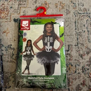 Tutu Skeleton Costume Kids Small Age 4-6 Halloween Fancy Dress Outfit New - Picture 1 of 5